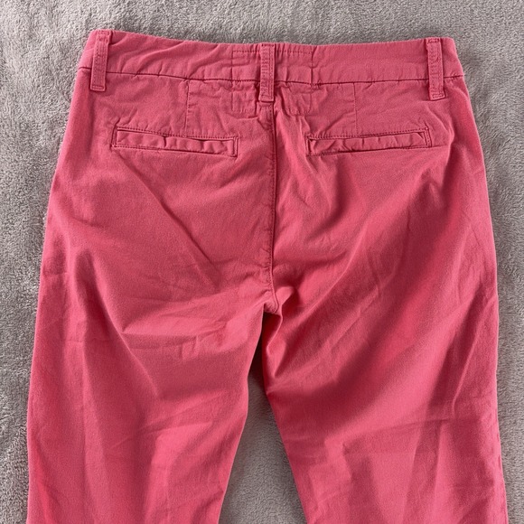 Frank & Eileen Wicklow Pants Womens Size 0 Pink Ankle Slim Fit Casual Minimal - Picture 4 of 6